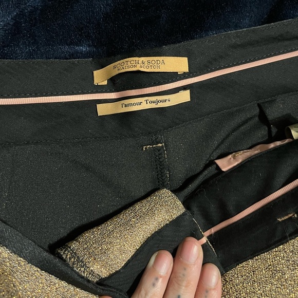 Scotch and soda sparkly gold dress pants - Picture 6 of 6